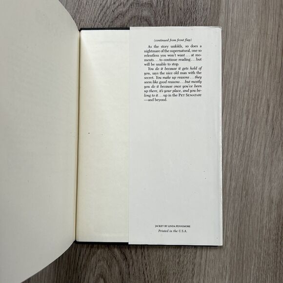 Pet Sematary Stephen King Hardcover DJ 1983 Book Club Edition BCE Doubleday - Picture 7 of 12